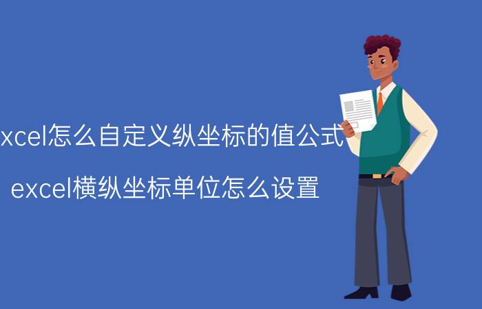 excel怎么自定义纵坐标的值公式 excel横纵坐标单位怎么设置？